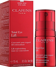 Восстанавливающий концентрат для кожи вокруг глаз - Clarins Total Eye Lift — фото N2