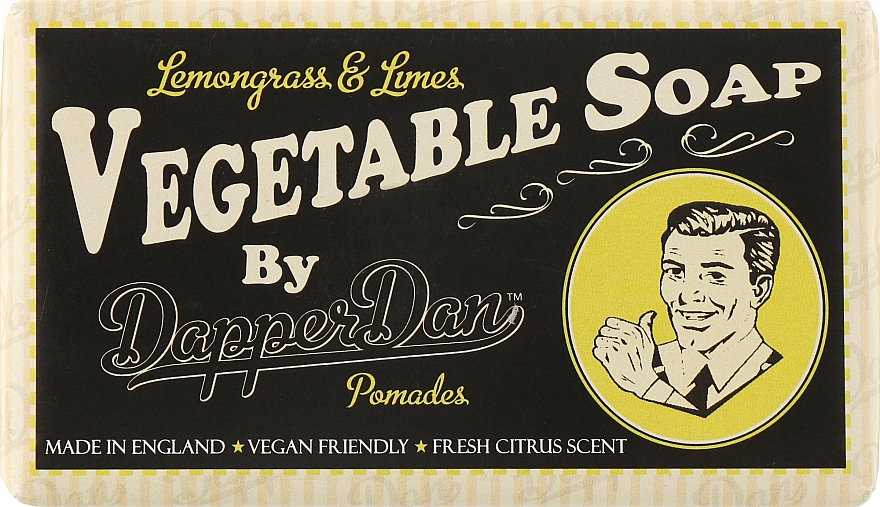 Мило чоловіче натуральне - Dapper Dan Vegetable Soap Lemongrass And Limes — фото N1