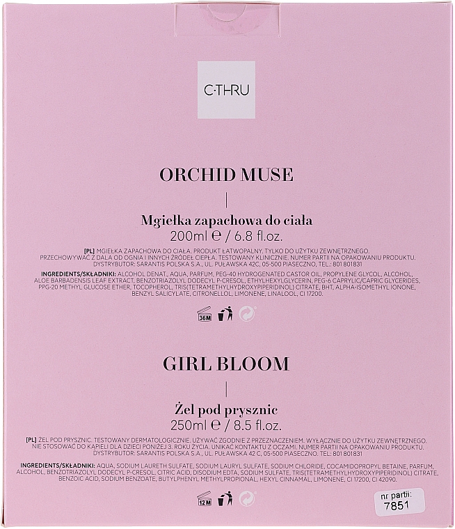 C-Thru Orchid Muse & Girl Bloom - Набір (b/mist/200ml + sh/gel/250ml) — фото N4