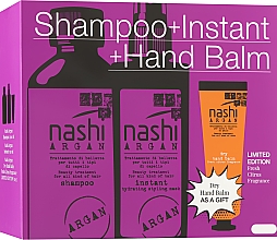 Духи, Парфюмерия, косметика Набор - Nashi Argan (shm/200ml + mask/150ml + hand/balm/30g)