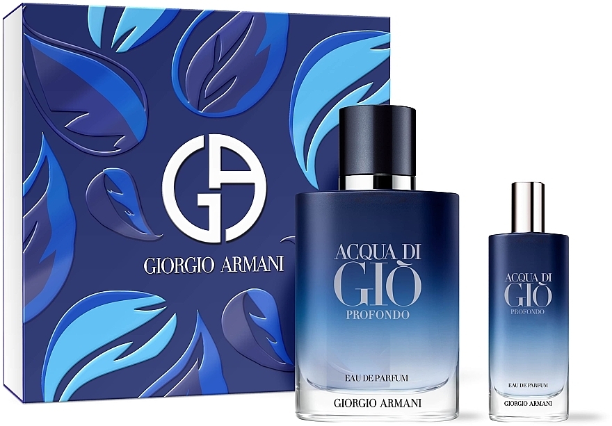 Giorgio Armani Acqua Di Gio Profondo - Набір (edp/100ml + edp/mini/15ml) — фото N1