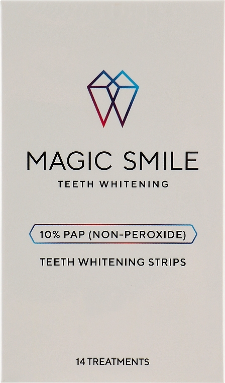 Смужки для відбілювання зубів, 14 шт. - Magic Smile Teeth Whitening Home PAP Strips — фото N1