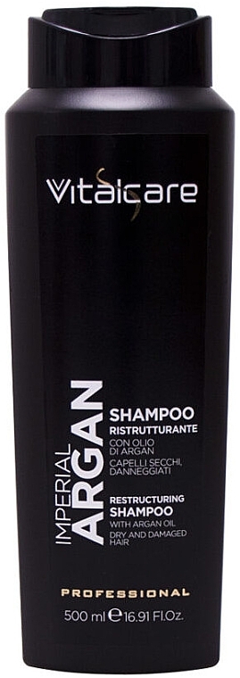 Шампунь для сухого та пошкодженого волосся - Vitalcare Professional Imperial Argan Restructuring Shampoo — фото N1