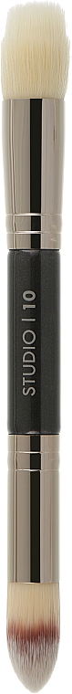 Двосторонній пензлик для тональної основи - Studio 10 Double Ended Face Brush — фото N1