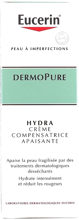 Заспокійливий крем для обличчя - Eucerin DermoPure Hydra Soothing Compensating Cream — фото N2