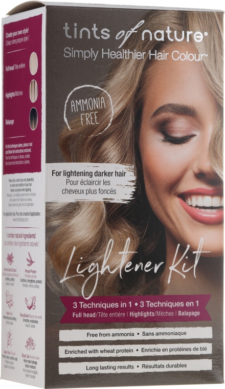Набор для перманентного осветления волос - Tints Of Nature Lightener Medium Brown To Blonde — фото N1