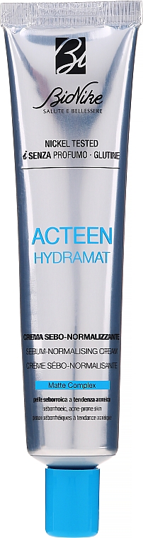 Крем для лица - BioNike Acteen Hydramat Sebum-Normalising Cream — фото N1