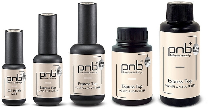 Экспресс топ без липкого слоя - PNB Express Top NoWipe Ultra Gloss — фото N7