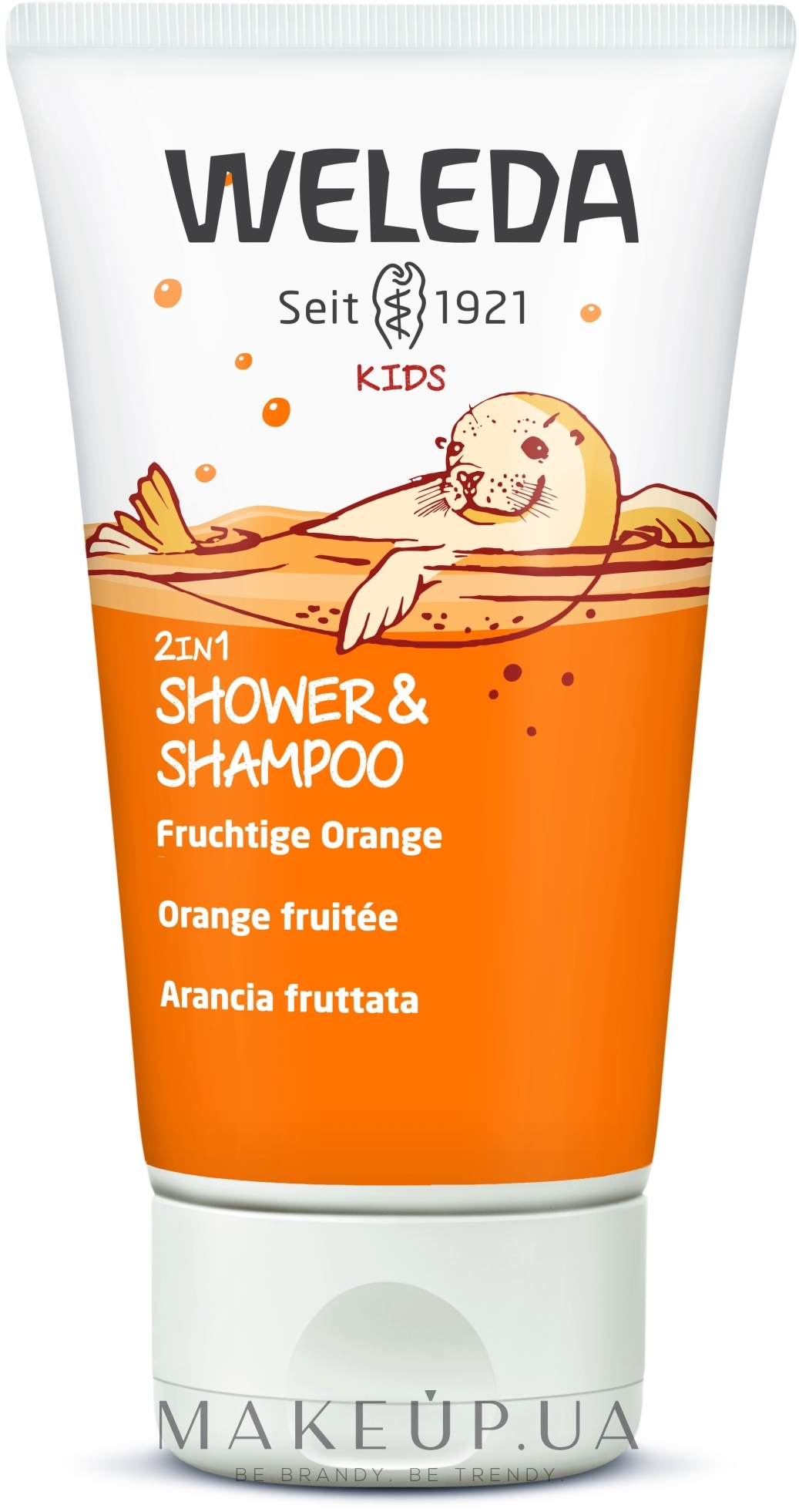 Дитячий шампунь-гель 2 в 1 "Апельсин" - Weleda Kids 2in1 Shampoo & Bodu Wash Fruchtige Orange — фото 150ml