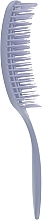Щітка для волосся масажна, скелетон "Flexi", 24 см, сіро-блакитна - Titania — фото N2