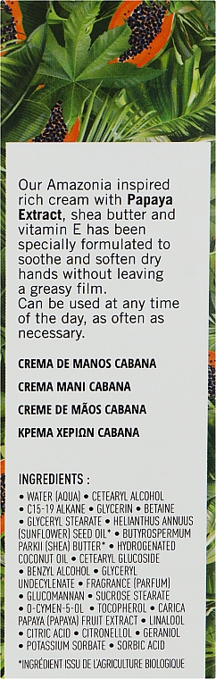 Крем для рук "Тропик" - Academie Jungle Tropicale Cabana Hand Cream — фото N3