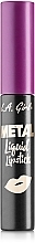 Духи, Парфюмерия, косметика УЦЕНКА  Жидкая помада для губ - L.A. Girl Metal Liquid Lipstick *