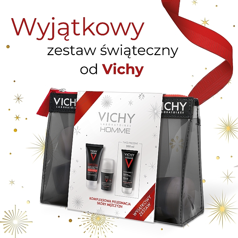 Набір - Vichy Homme Structure Force (moisturiser/50ml + deo/50ml + sh/gel/200ml + pouch) — фото N4