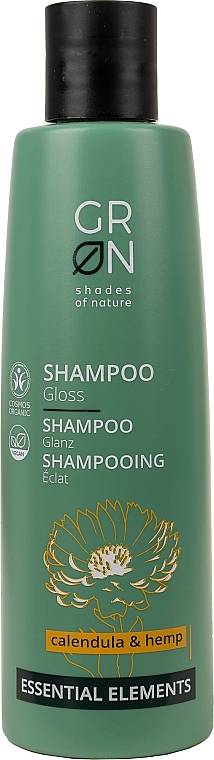Шампунь для блеска волос - GRN Essential Elements Brillance Calendula & Hemp Shampoo  — фото N1