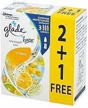 Парфумерія, косметика Мініспрей змінний балон "Лимон", 3 шт. - Glade Touch & Fresh Fresh Lemon