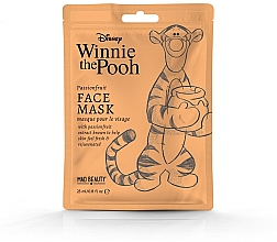 Парфумерія, косметика Маска для обличчя "Маракуйя" - Mad Beauty Disney Winnie The Pooh Tigger Sheet Mask