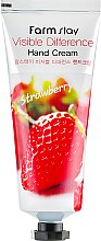Крем для рук, з екстрактом полуниці - FarmStay Visible Difference Hand Cream Strawberry — фото N1