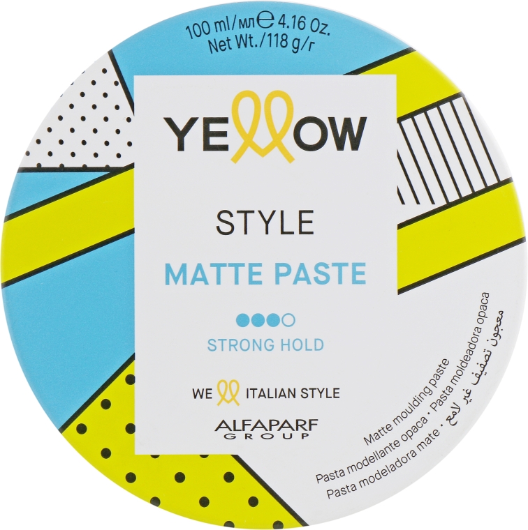 Матувальна паста для волосся - Alfaparf Yellow Style Matte Paste — фото N1