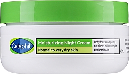 Зволожувальний нічний крем з гіалуроновою кислотою для обличчя - Cetaphil Moisturizing Night Cream — фото N1