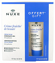 Парфумерія, косметика Набір - Nuxe Creme Fraiche de Beaute Creme Riche Hydratante 48h (f/cream/30ml + f/cream/15ml)