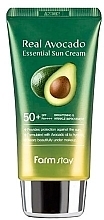 Парфумерія, косметика Сонцезахисний крем для обличчя - FarmStay Essential Sun Cream Real Avocado SPF50+