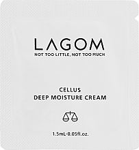 Крем зволожувальний з рослинними стовбуровими клітинами - Lagom Cellus Deep Moisture Cream (пробник) — фото N1
