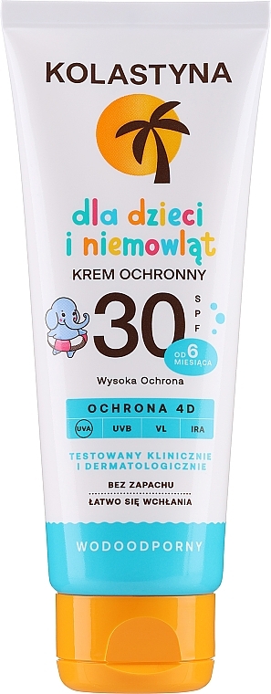 Солнцезащитный крем для детей и младенцев - Kolastyna SPF30 Ochrona 4D — фото N1