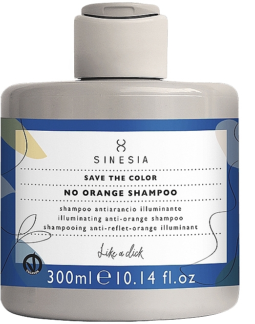 Шампунь от оранжевого оттенка волос - Sinesia Save The Color No Orange Shampoo — фото N1
