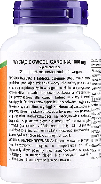 Таблетки "Гарциния", 1000 мг - Now Foods Garcinia, 1000mg  — фото N2