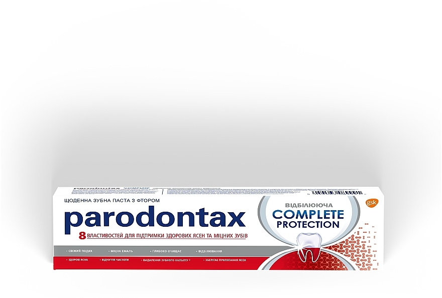 Зубная паста "Комплексная защита. Отбеливающая" - Parodontax Complete Protection Whitening — фото N1