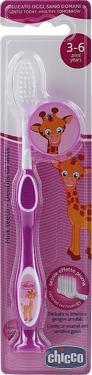 Дитяча зубна щітка для молочних зубів, від 3 до 6 років - Chicco — фото N2