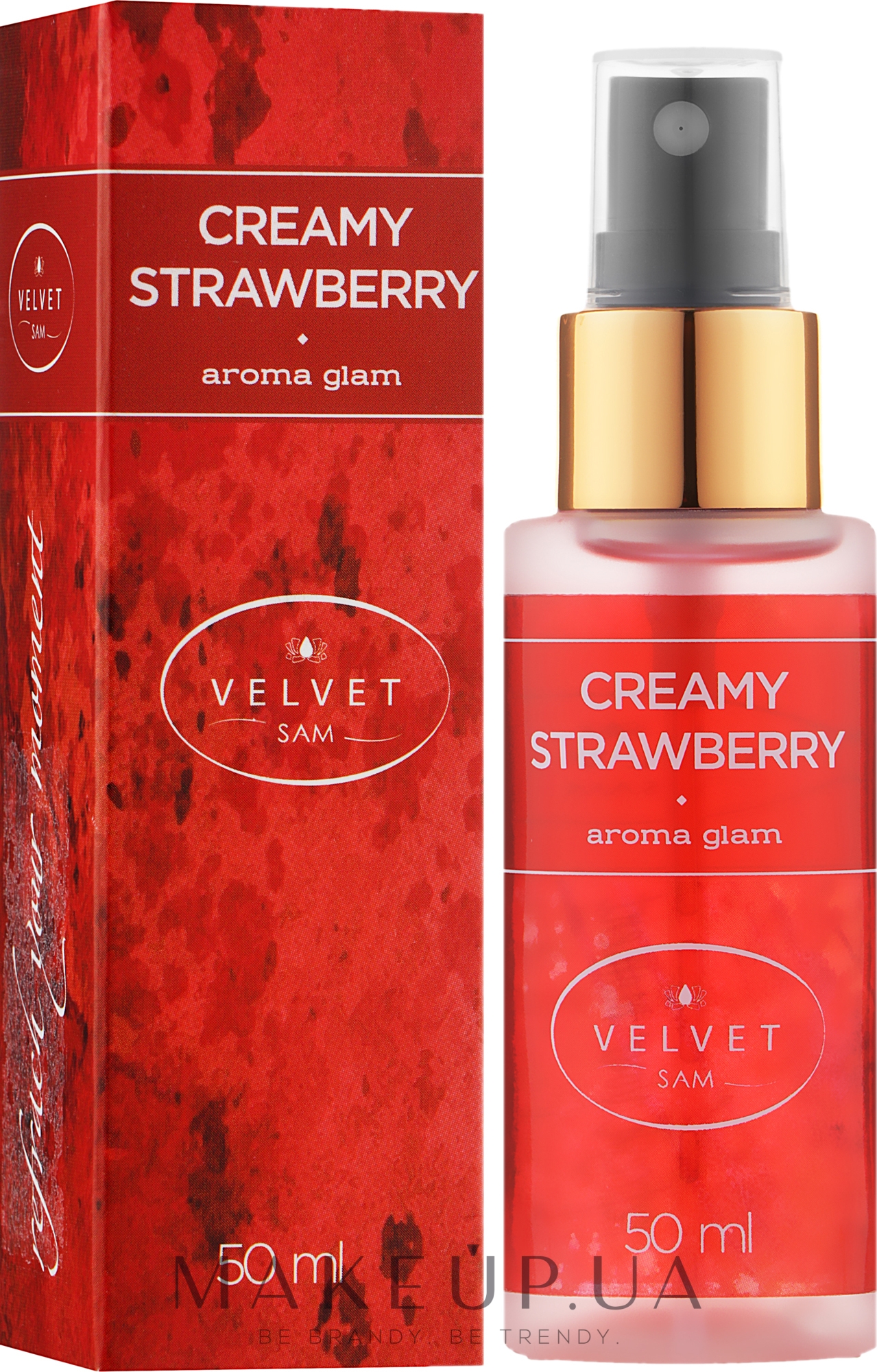 Аромаспрей для тела "Creamy Strawberry" - Velvet Sam Aroma Glam — фото 50ml