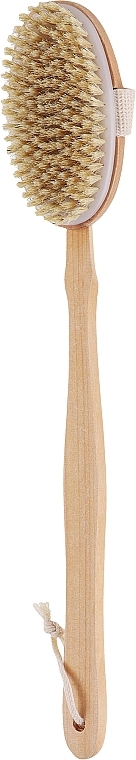 Дерев'яна щітка банна 1994, з ручкою - Top Choice