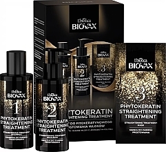 Набор для выпрямления волос - Biovax PhytoKeratin (sham/100ml + h/emuls/100ml + h/mask/20ml) — фото N1