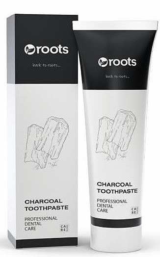 Зубна паста з активованим вугіллям - Roots Charcoal Toothpaste — фото N1