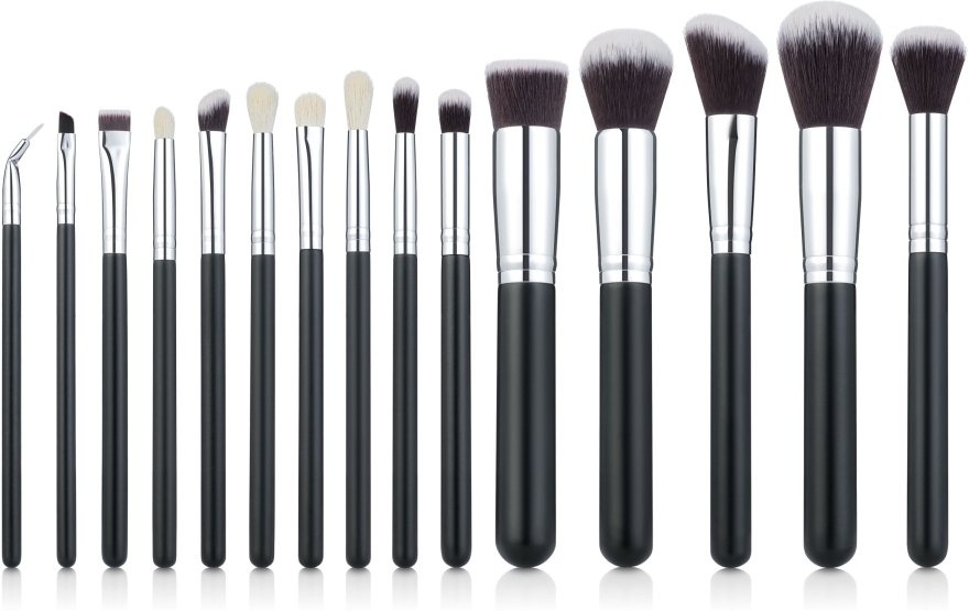 Набір пензлів для макіяжу 15 шт., у косметичці - Cosmo Shop Makeup Brush Set — фото N2