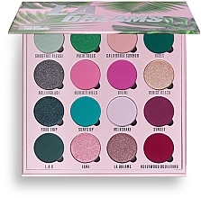 Духи, Парфюмерия, косметика Палетка теней для век, 16 цветов - Makeup Obsession LA Dreams Eyeshadow Palette 