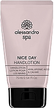 Парфумерія, косметика Лосьйон для рук "Зволожувальний" - Alessandro International Spa Nice Day Hand Lotion