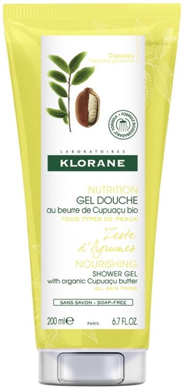 Гель для душа - Klorane Cupuacu Citrus Zest Nourishing Shower Gel — фото N1