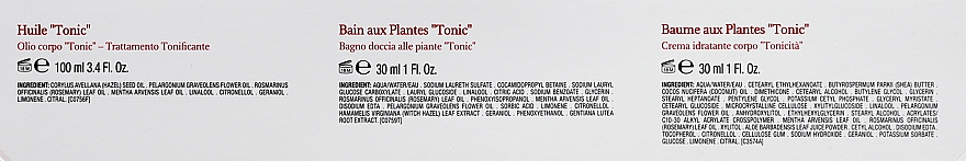 Набір - Clarins Tonic Body Treatment Set (b/oil/100ml + conc/30ml + b/balm/30ml + acc) — фото N6