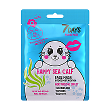Парфумерія, косметика Маска для обличчя "Щасливий тюлень" - 7 Days Animal Happy Sea Calf