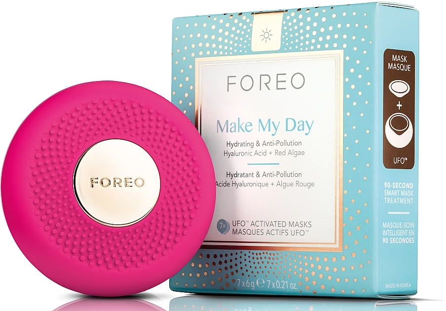 УЦЕНКА Смарт-маска для лица UFO mini для всех типов кожи - Foreo UFO mini Smart Mask Treatment Device for Facial Treatment At-Home, Fuchsia * — фото N5