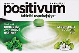Дієтична добавка "Заспокійливі таблетки" - Aflofarm Positivum — фото N1
