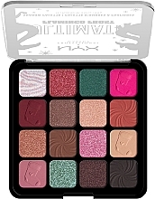 Палетка тіней для повік, 16 відтінків - NYX Professional Makeup Ultimate Flamingo Frost Eyeshadow Palette — фото N2