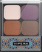 Прессованные тени для век - Vipera Quatro Eyeshadow — фото N2