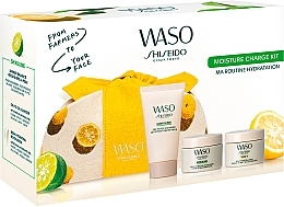 Набір - Shiseido Waso Moisture Charge Kit Starter Kit (f/cream/15ml + f/mask/15ml + cleanser/30ml) — фото N2