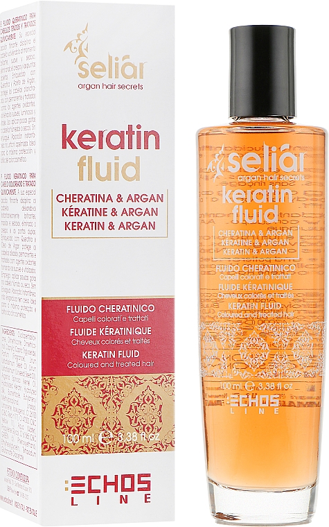 Восстанавливающий флюид с маслом Аргании и кератином - Echosline Seliar Keratin Fluid