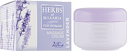 Духи, Парфюмерия, косметика Массажный крем для тела "Лаванда" - BioFresh Herbs of Bulgaria Massage Cream Lavender