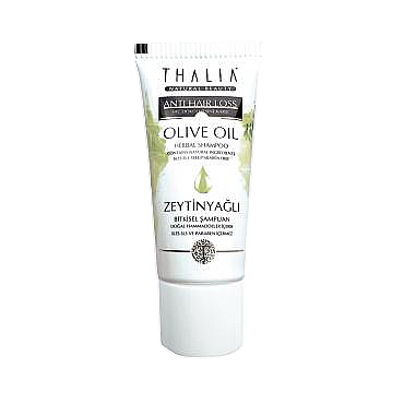 Рослинний шампунь для слабкого волосся з оливковою олією - Thalia Olive Oil Shampoo (міні) — фото N1