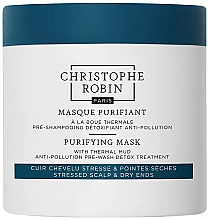 Парфумерія, косметика Очищувальна маска для волосся з термальною гряззю - Christophe Robin Purifying Mask With Thermal Mud